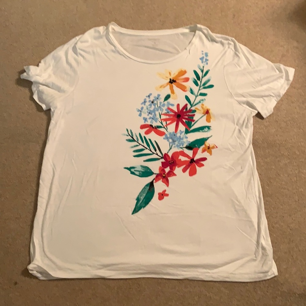 XL Banana Republic floral graphic tee